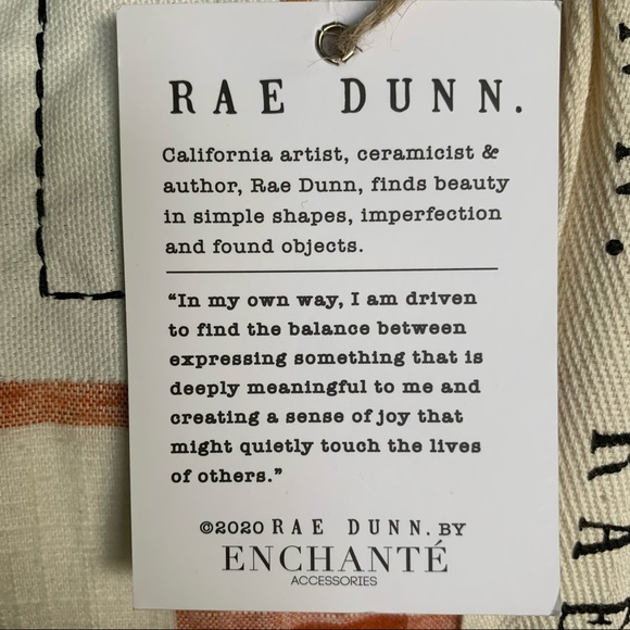 Rae Dunn blessed Buffalo Check Sherpa Throw Blanket Orange Cream White Plaid NWT - Picture 15 of 15